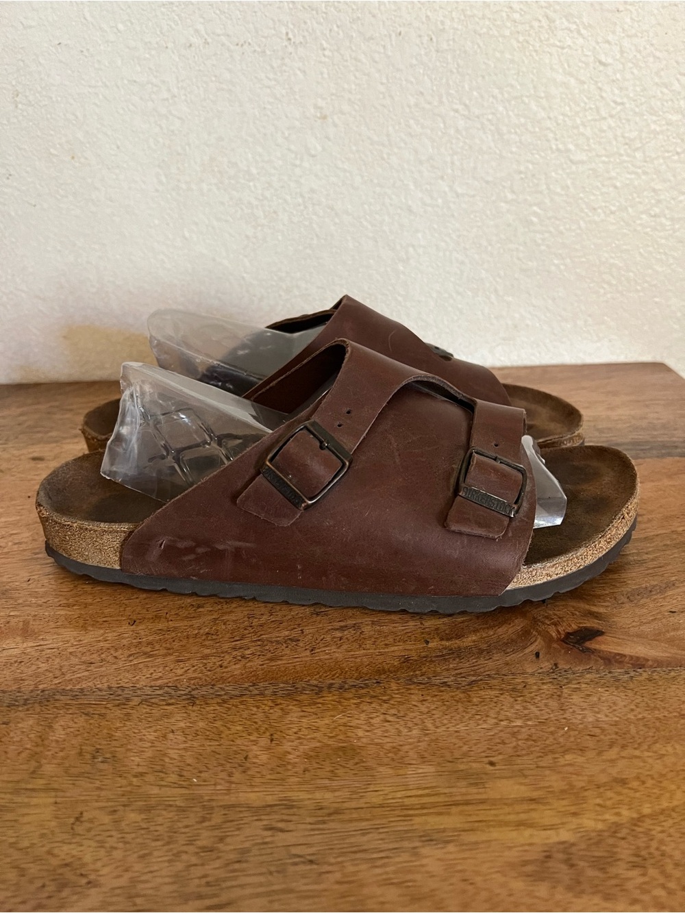 Birkenstock Unisex Zurich Oiled Leather Habana Sandals Size 42 L11-11.5 M 9-9.5 - Picture 3 of 14